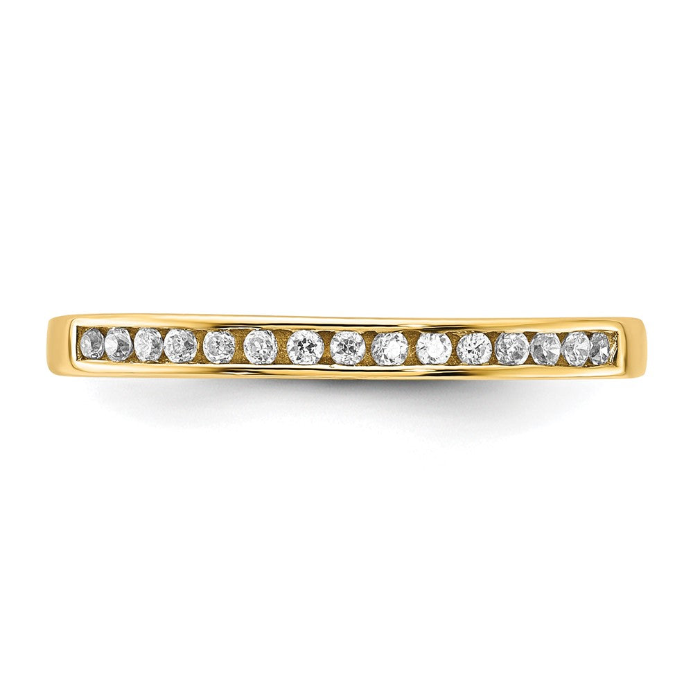 10K CZ Wedding Band