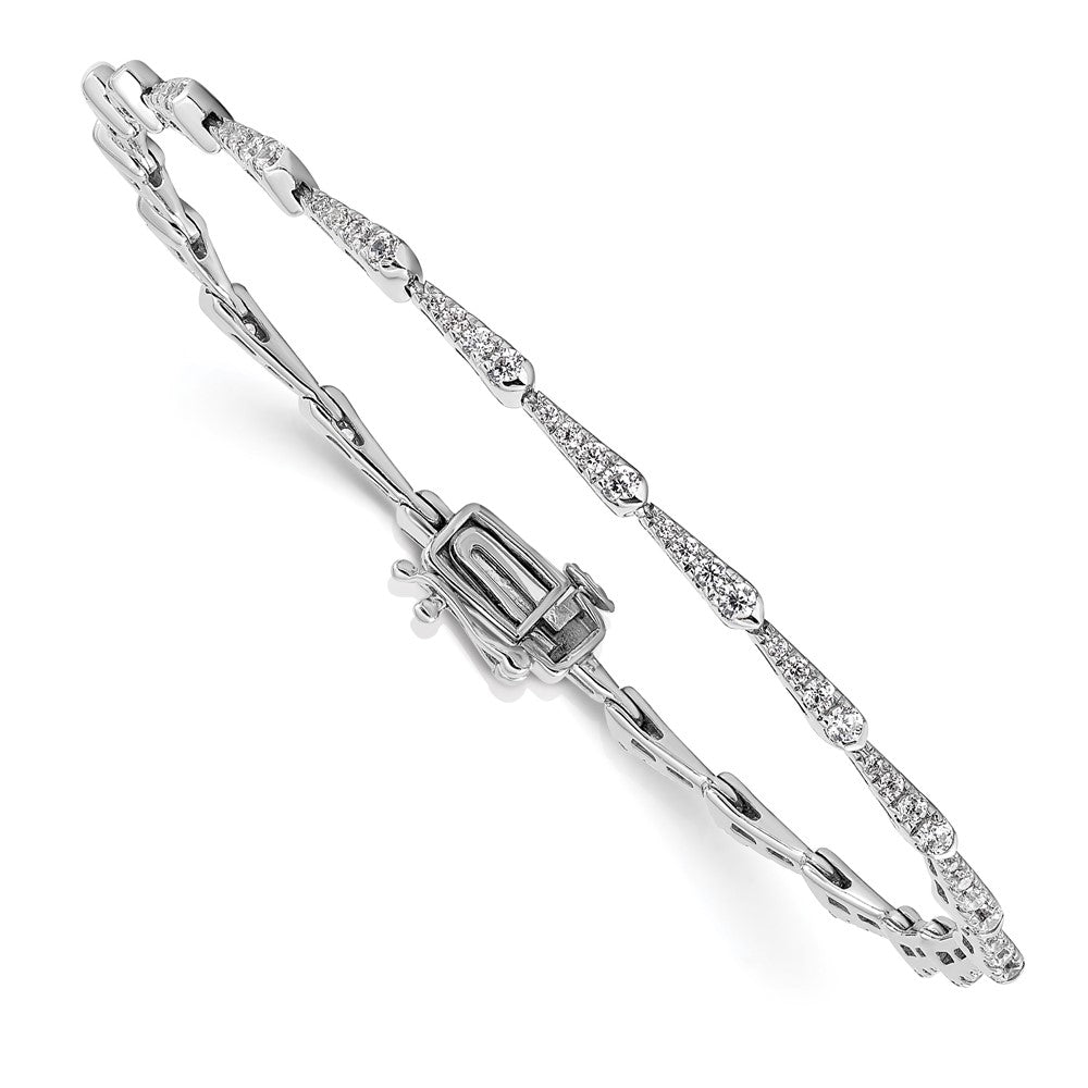 True Origin 14K White Gold 1/2 carat Lab Grown Diamond VS+ F+ Complete 7 in Fashion Bracelet