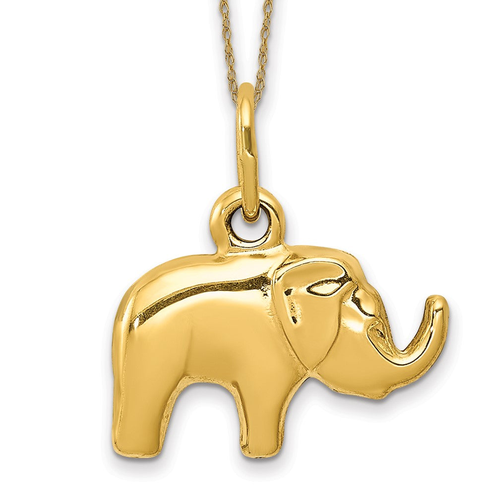 14k Elephant Necklace