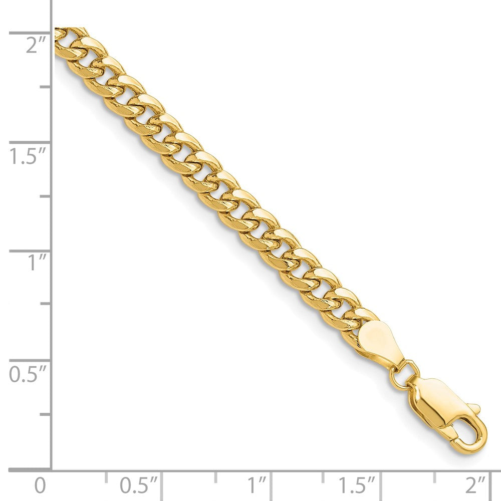 10k 4.5mm Semi-Solid Miami Cuban Chain