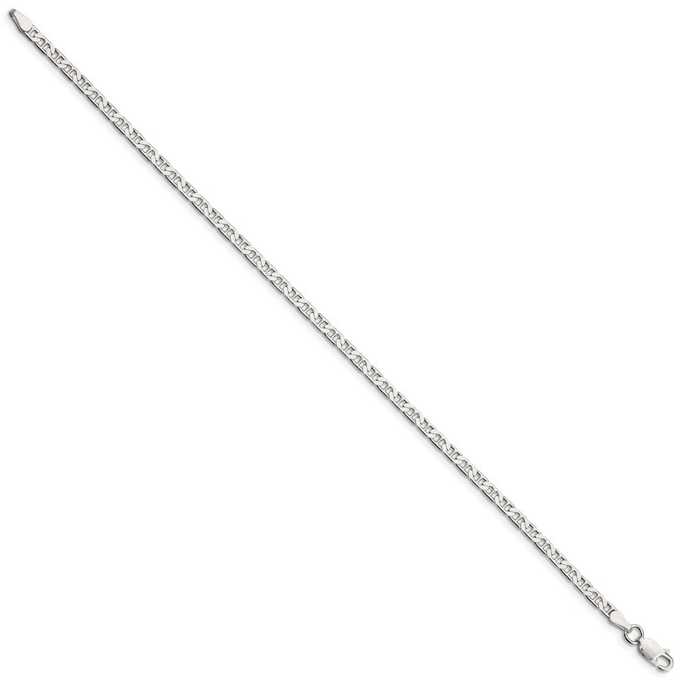Sterling Silver 3mm Flat Anchor Chain 8 inches