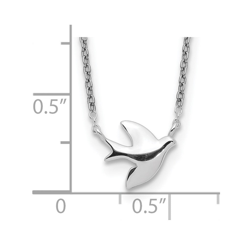 Sterling Silver Bird Necklace 16 Inches