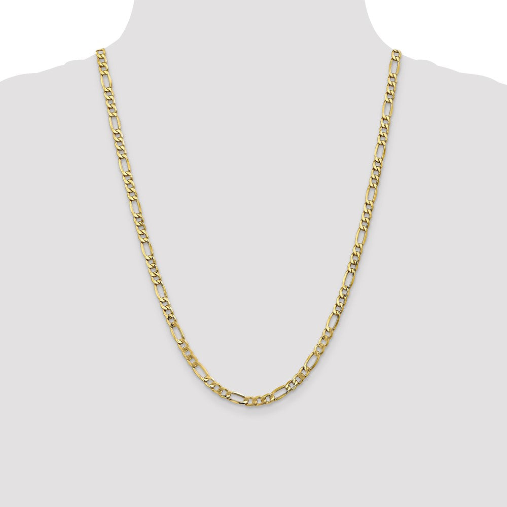 10K 5.35mm Semi-Solid Figaro Chain
