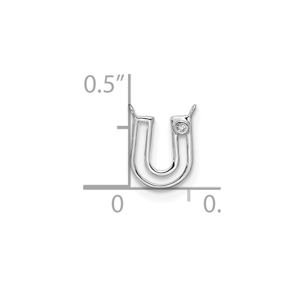 Stella & Dot 10kw Diamond Initial U Charm Element