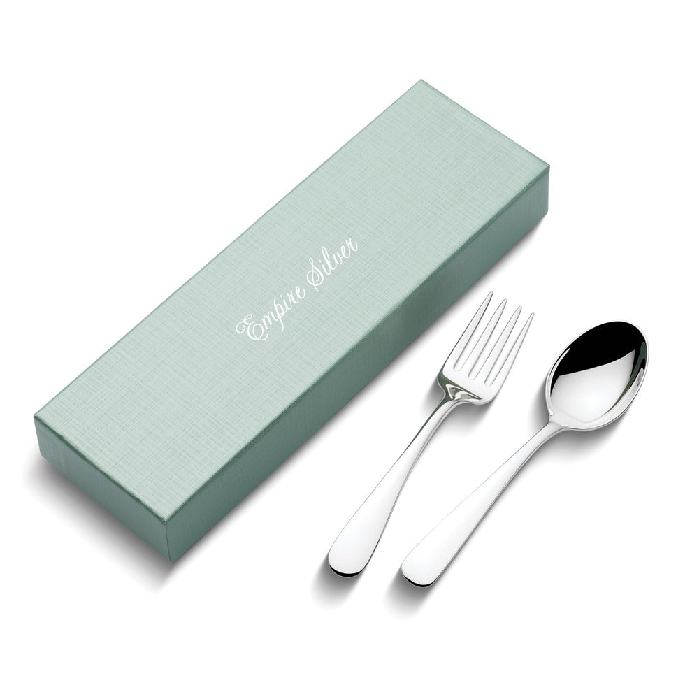 Empire Sterling Silver Classic 2-Piece Baby Flatware Set