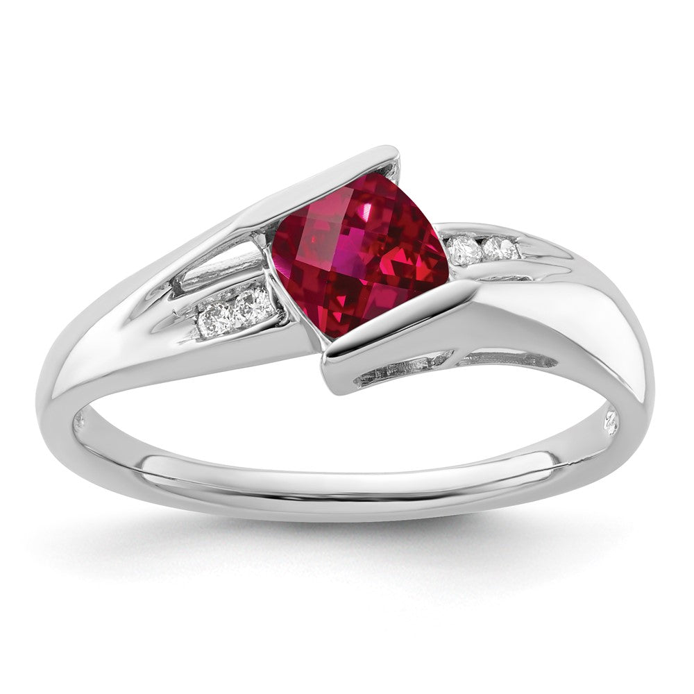 10kw CR Ruby & Diamond Ring