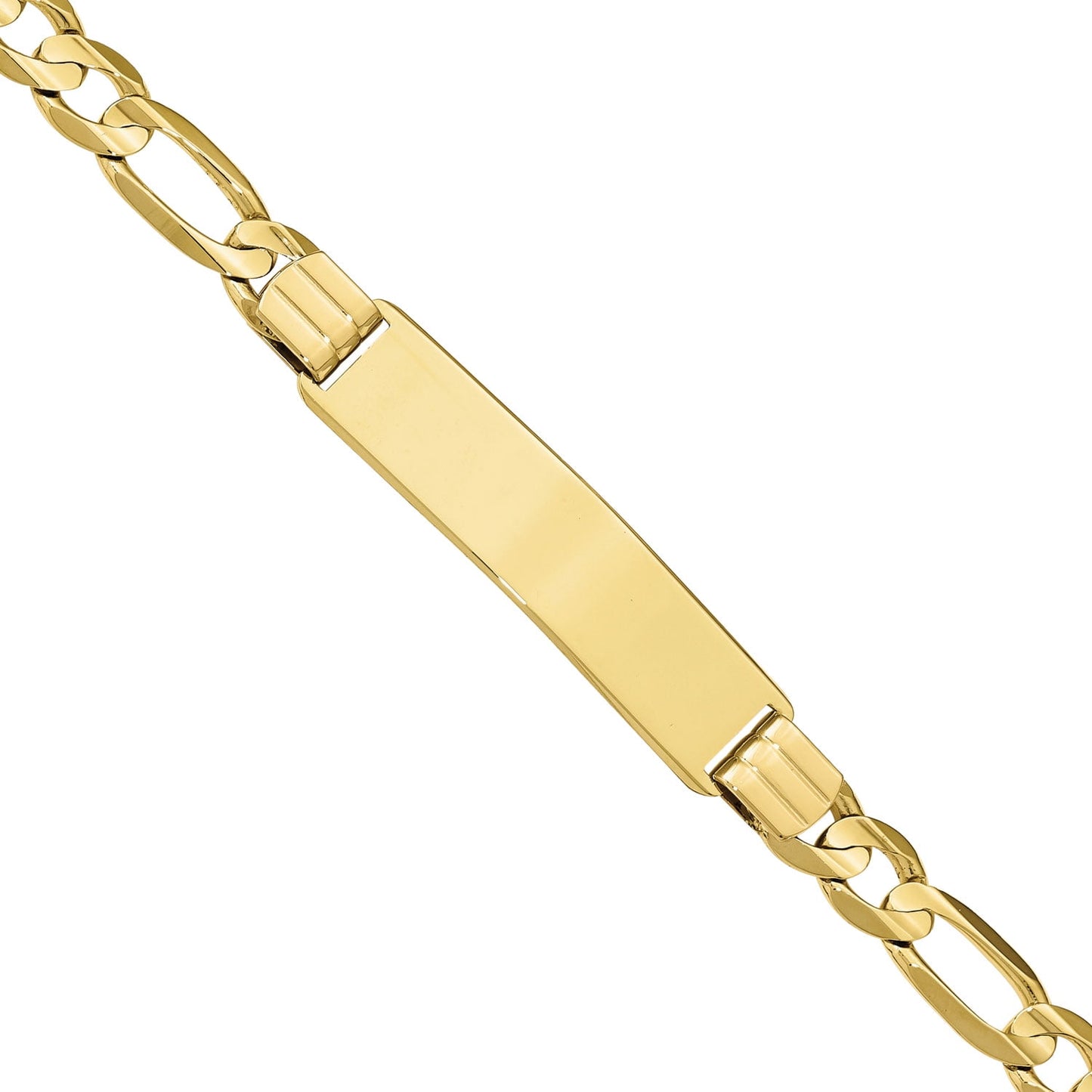 10k Figaro Link ID Bracelet