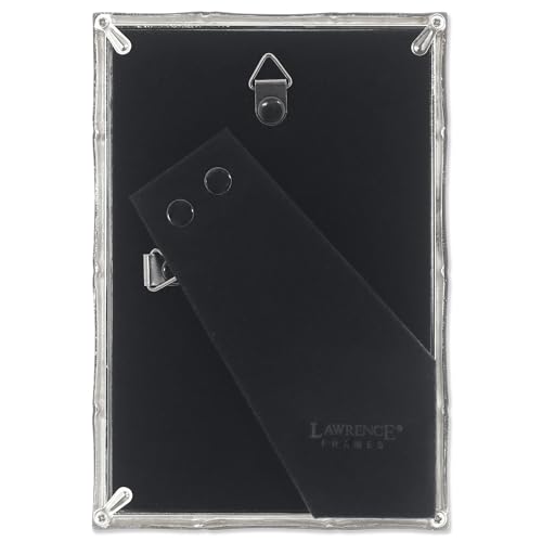 Lawrence Frames 710146 Silver Metal Bamboo 4x6 Picture Frame