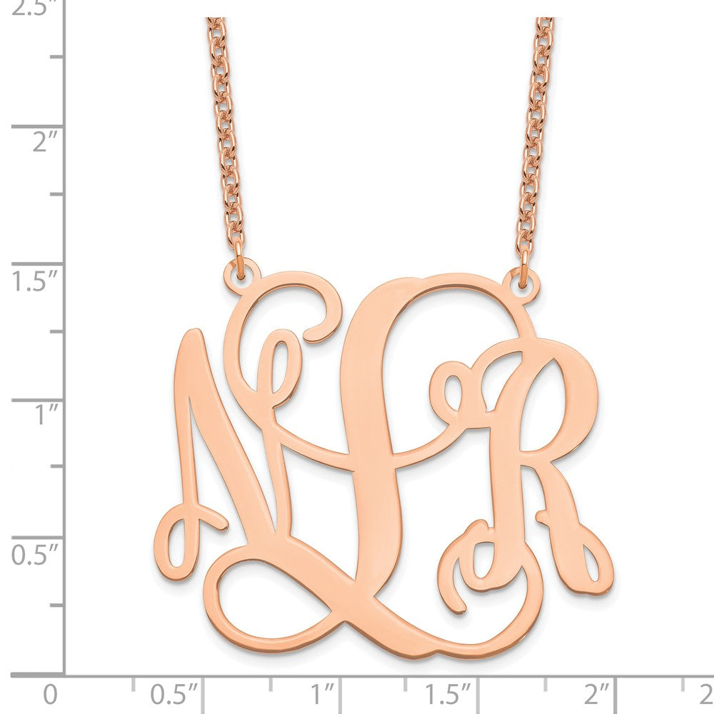 Brass Gold-plated .018 Gauge Monogram Plate