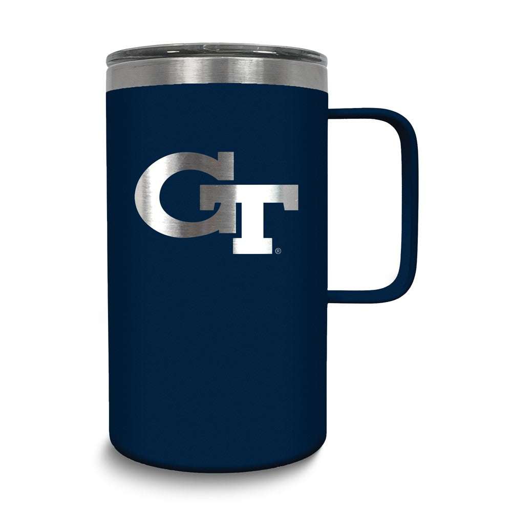 Collegiate Georgia Tech Stainless Steel 18 oz. Hustle Mug with Lid