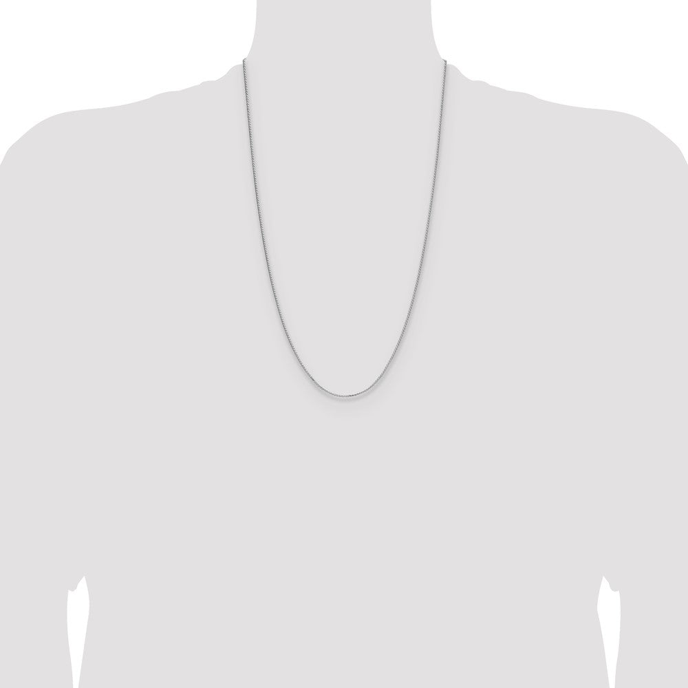 Sterling Silver 1.3mm 8 Sided D/C Double Spiga Chain