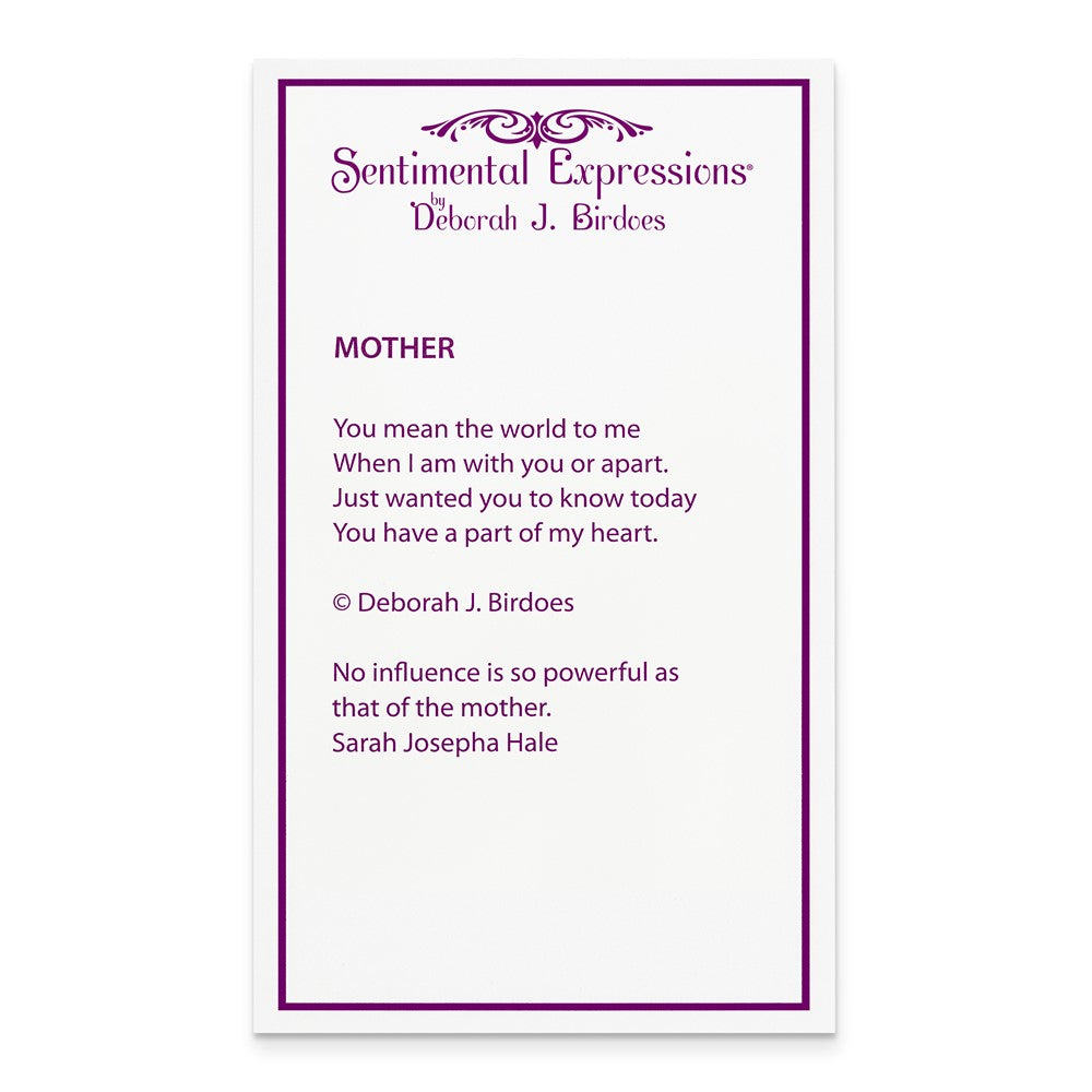 Sentimental Expressions Sterling Silver Gold-plated Mother 18 Inch Heart Necklace 18 Inches