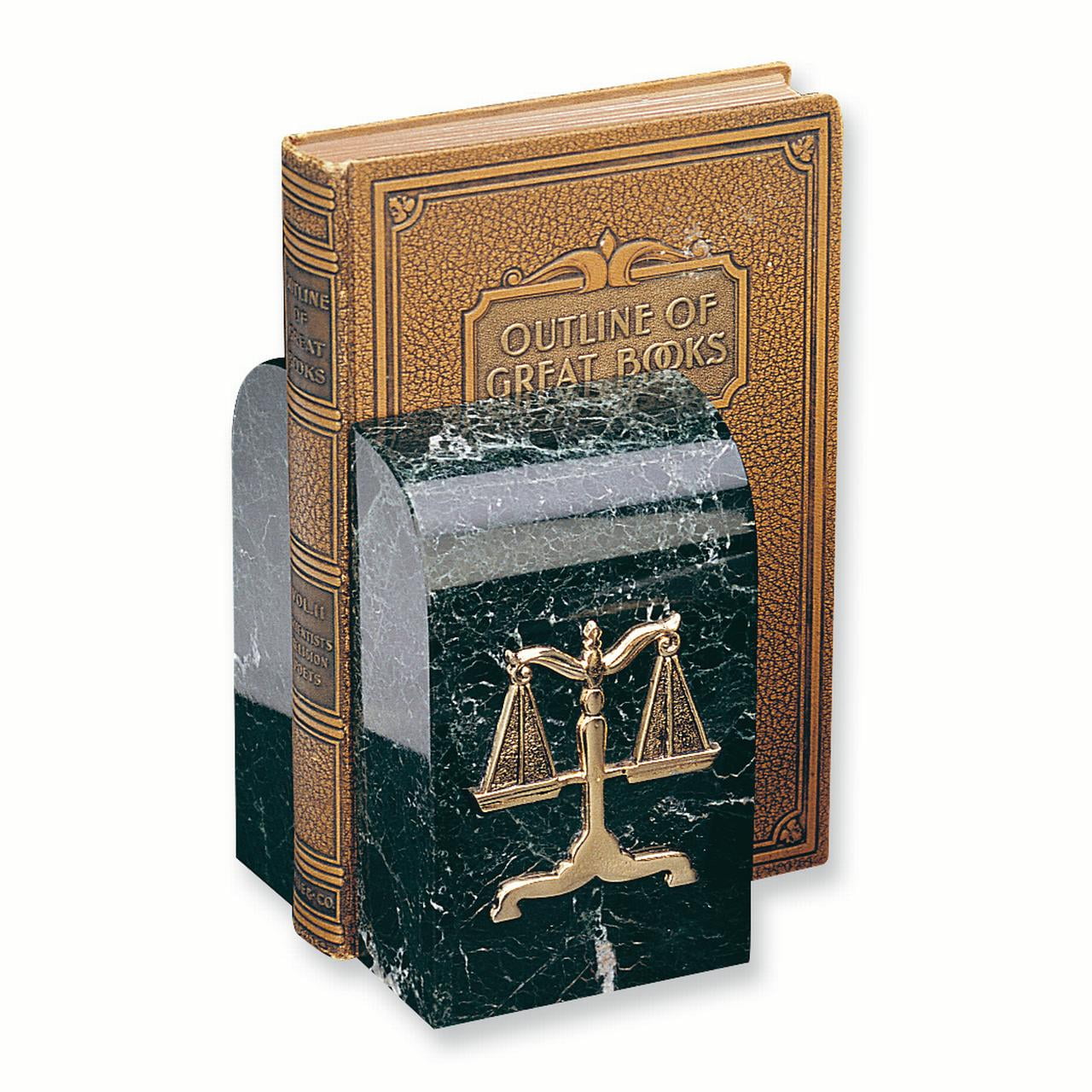 Legal Emblem Marble Bookends GL2850