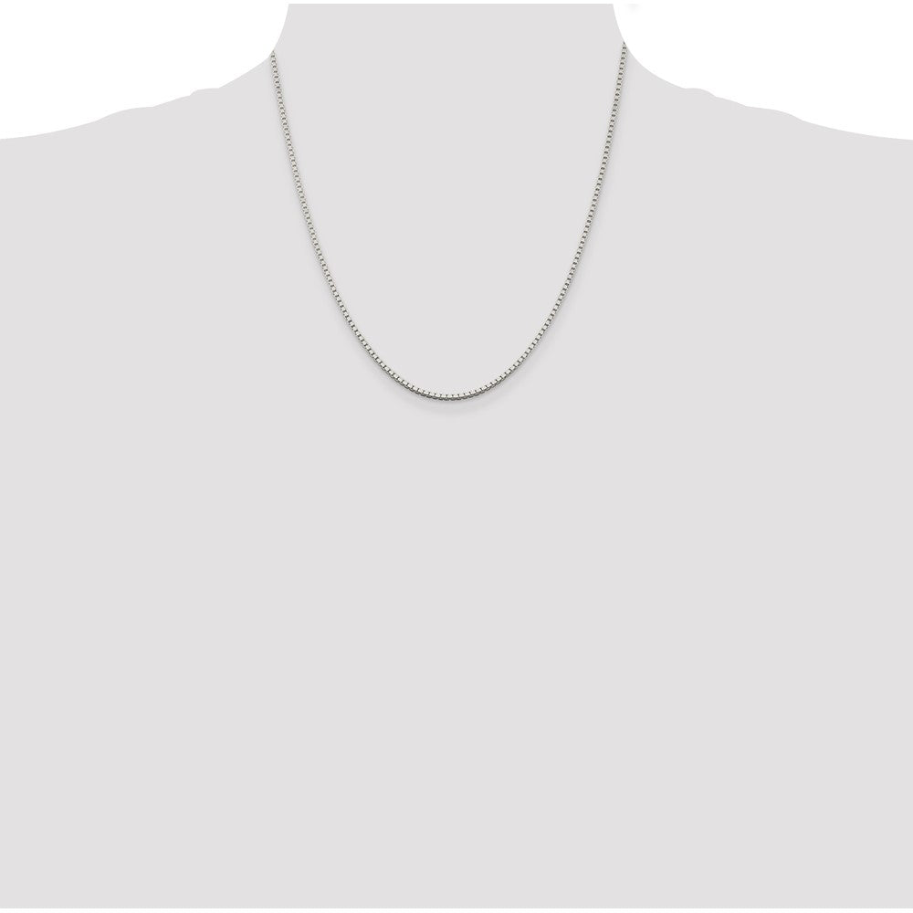 Sterling Silver 1.75mm Box Chain 20 Inches