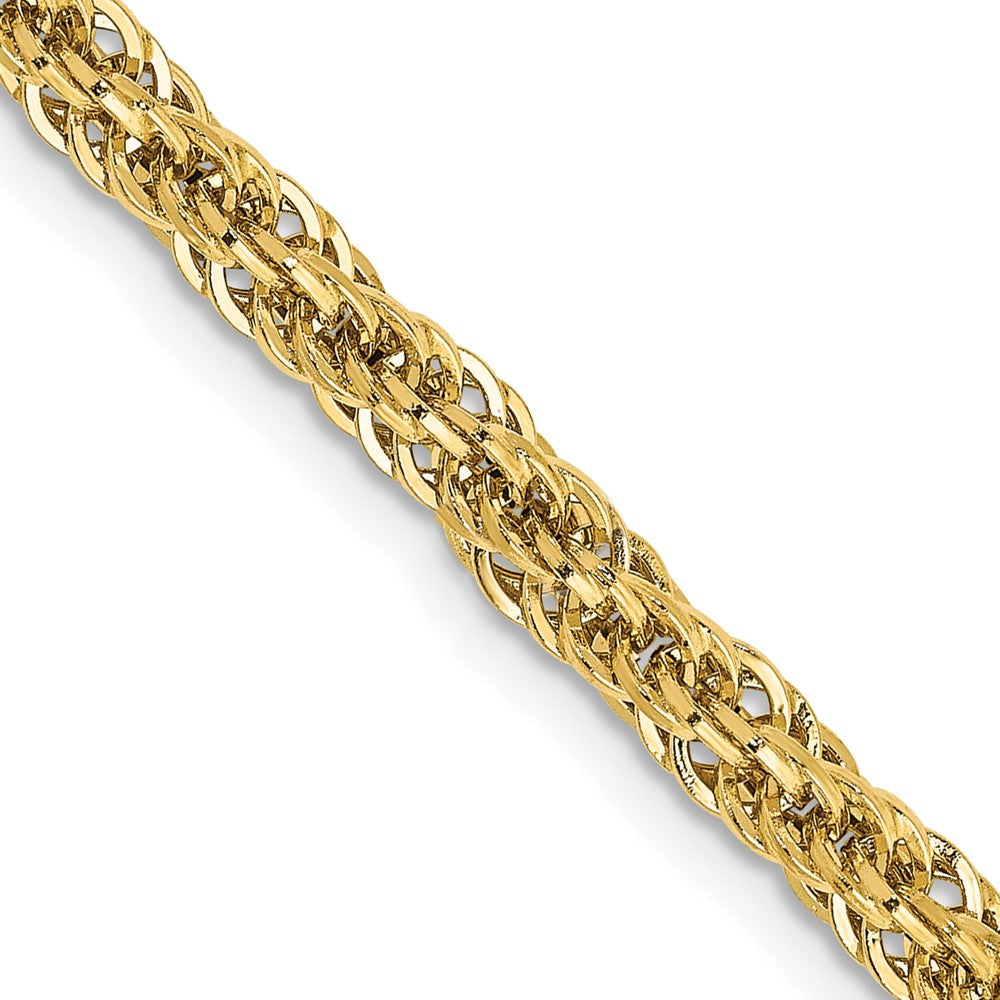 14k Diamond-cut Hollow Chain
