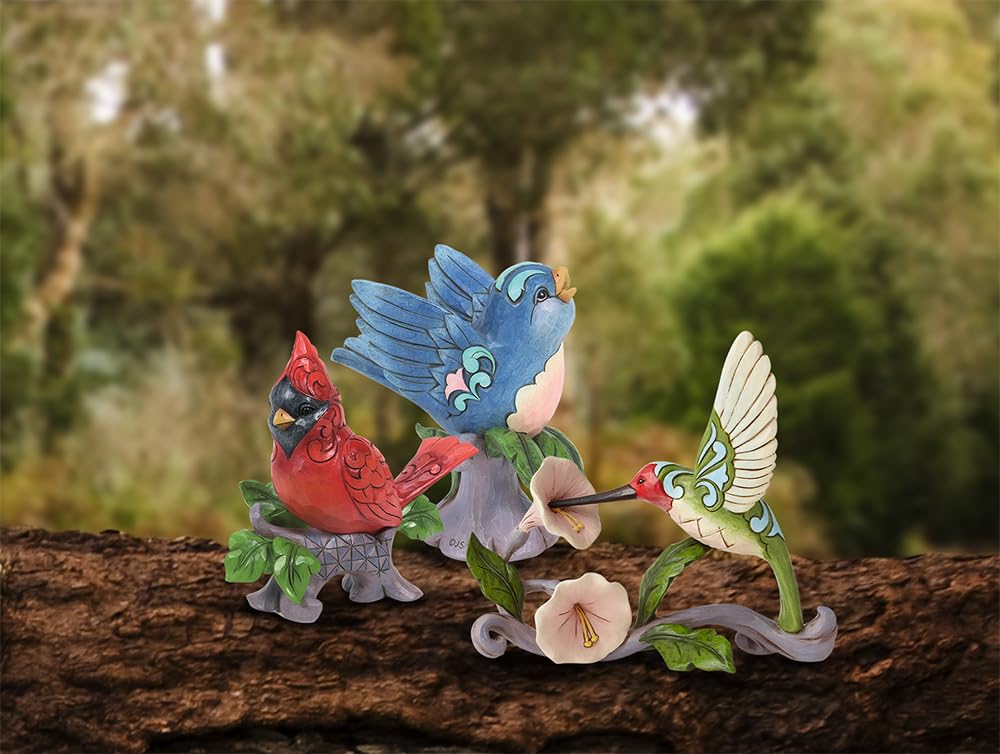 Enesco Jim Shore Heartwood Creek Hummingbird with Flower Figurine