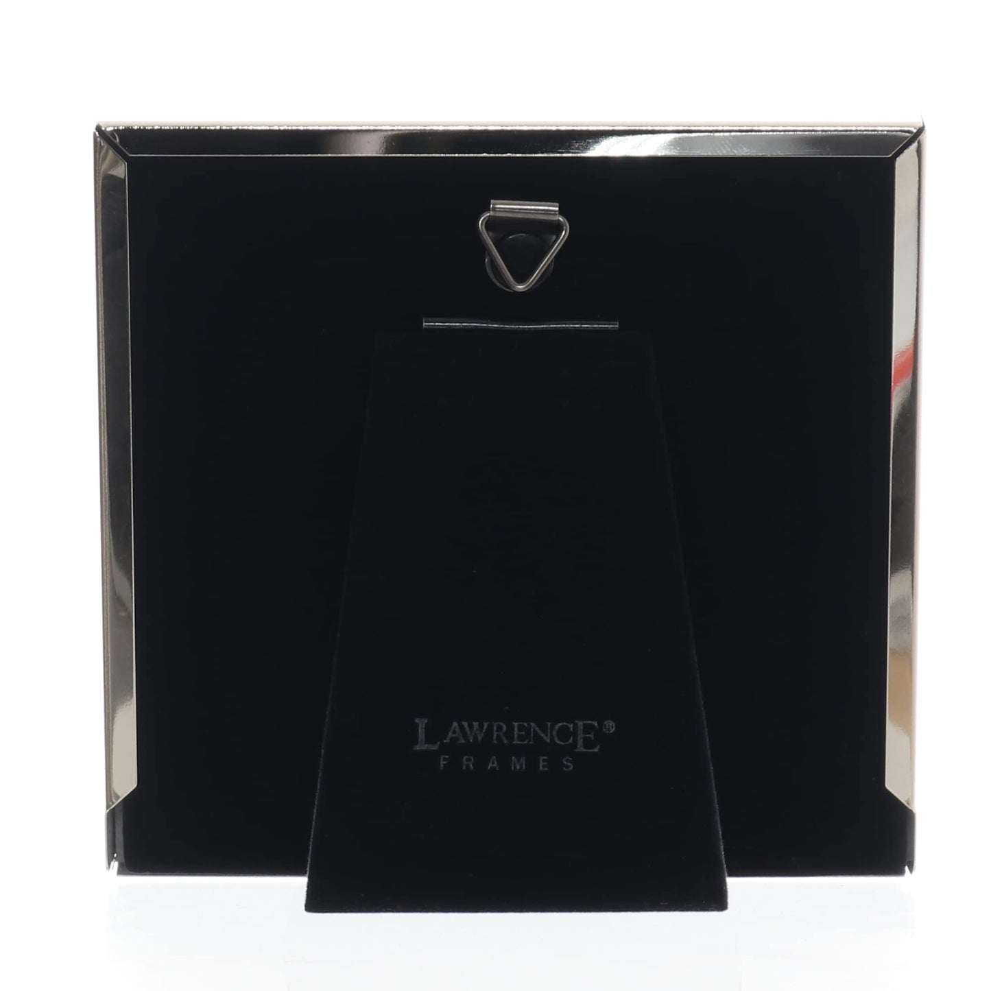 Black Enamel and SILVER 4x4 Paw Print frame - 4x4