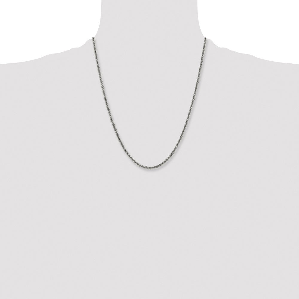 Stainless Steel Polished 3.3mm Cyclone 22in Chain