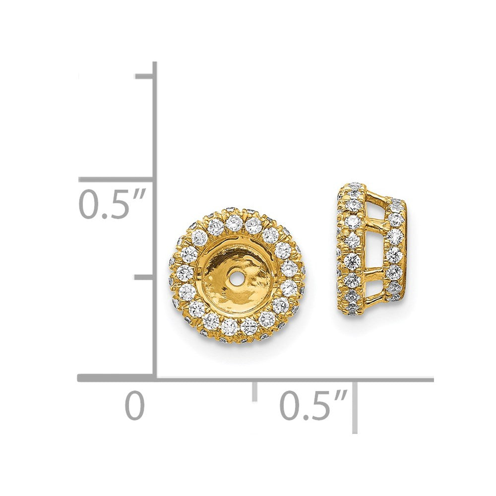 14k 5/8ct Diamond Earring Jackets