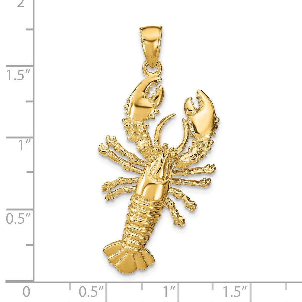 14k Lobster Pendant Yellow Gold