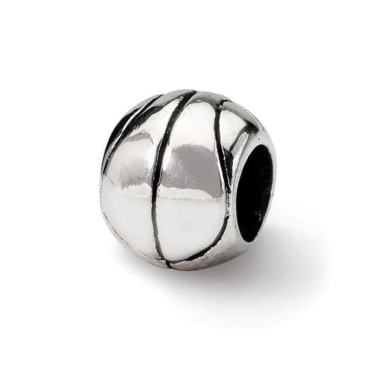 Sterling Silver Reflections Basketball Bead