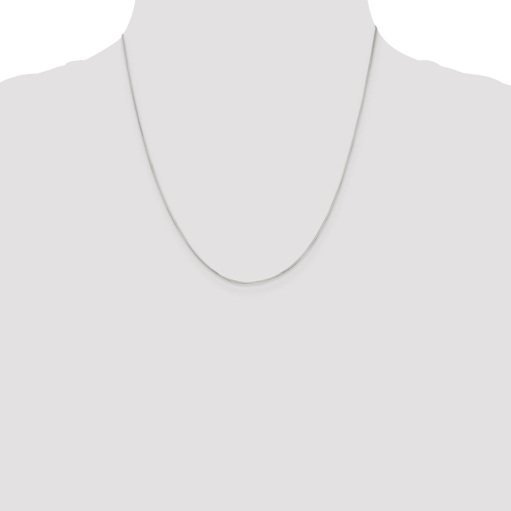 Sterling Silver .7mm Square Snake Chain 20 Inches