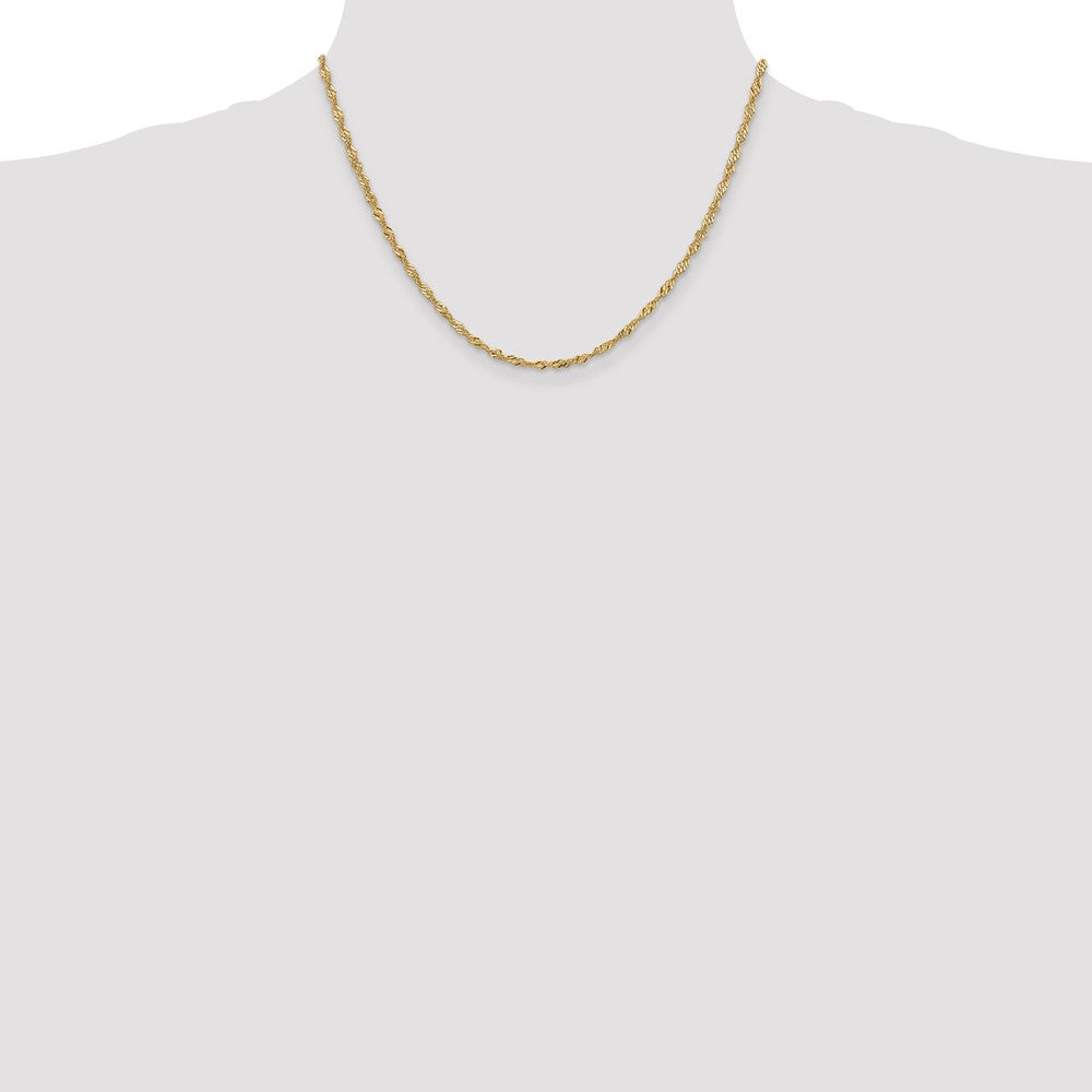 10k 2mm Singapore Chain