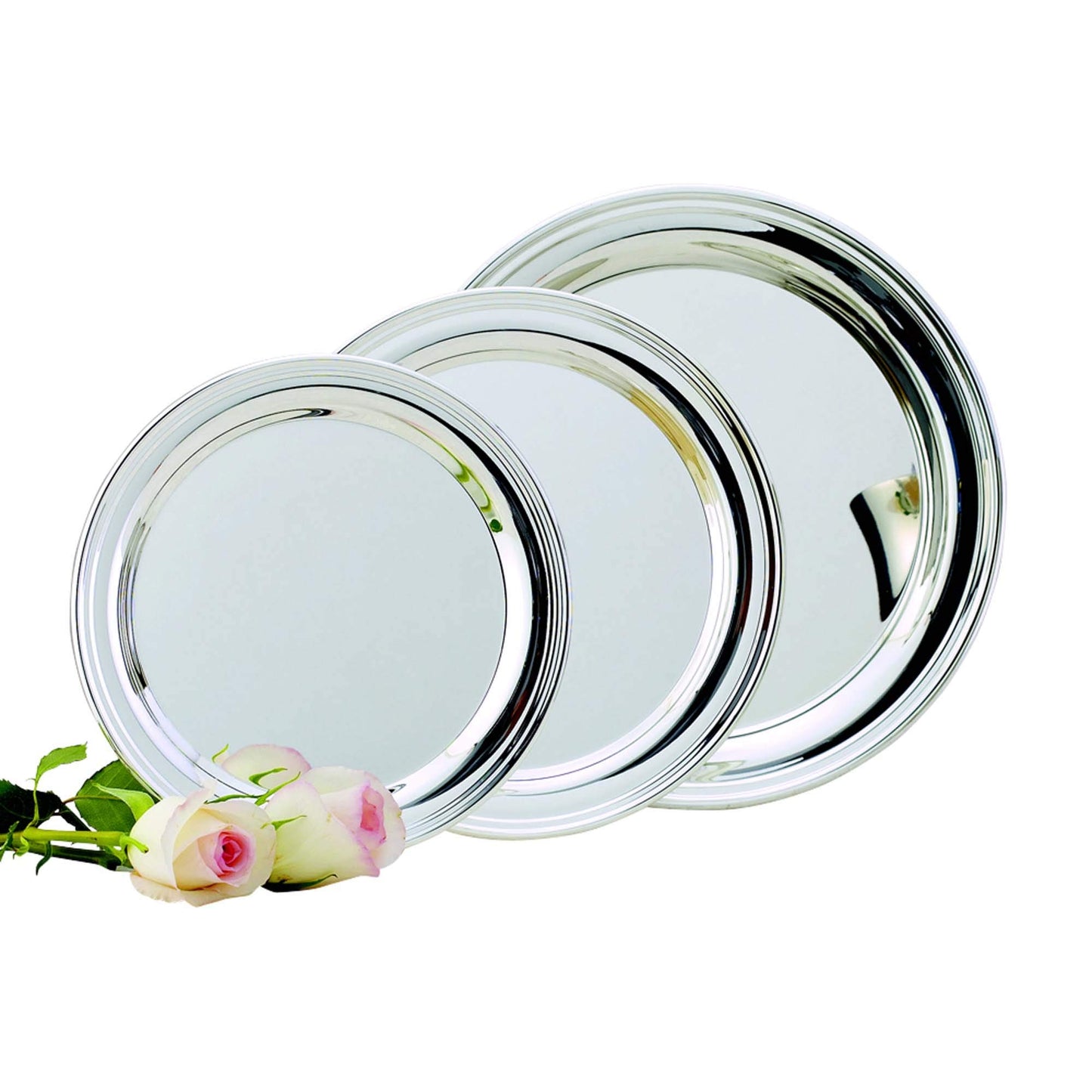 Creative Gifts International 12 in. Nickel Plated Simon Tray - Silver