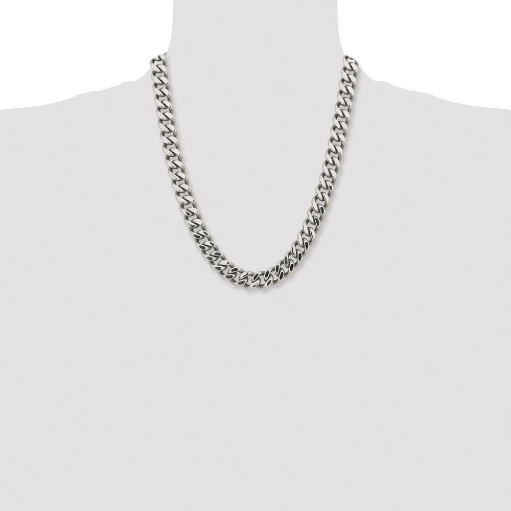 Stainless Steel Polished 13.75mm 22.5in Curb Chain
