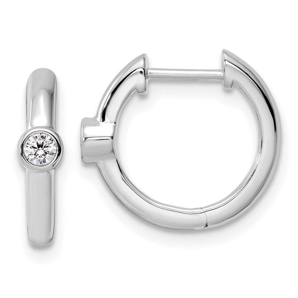 14KW Certified TRUE ORIGIN Lab Grown Diamond VS DEF Hinged Hoops