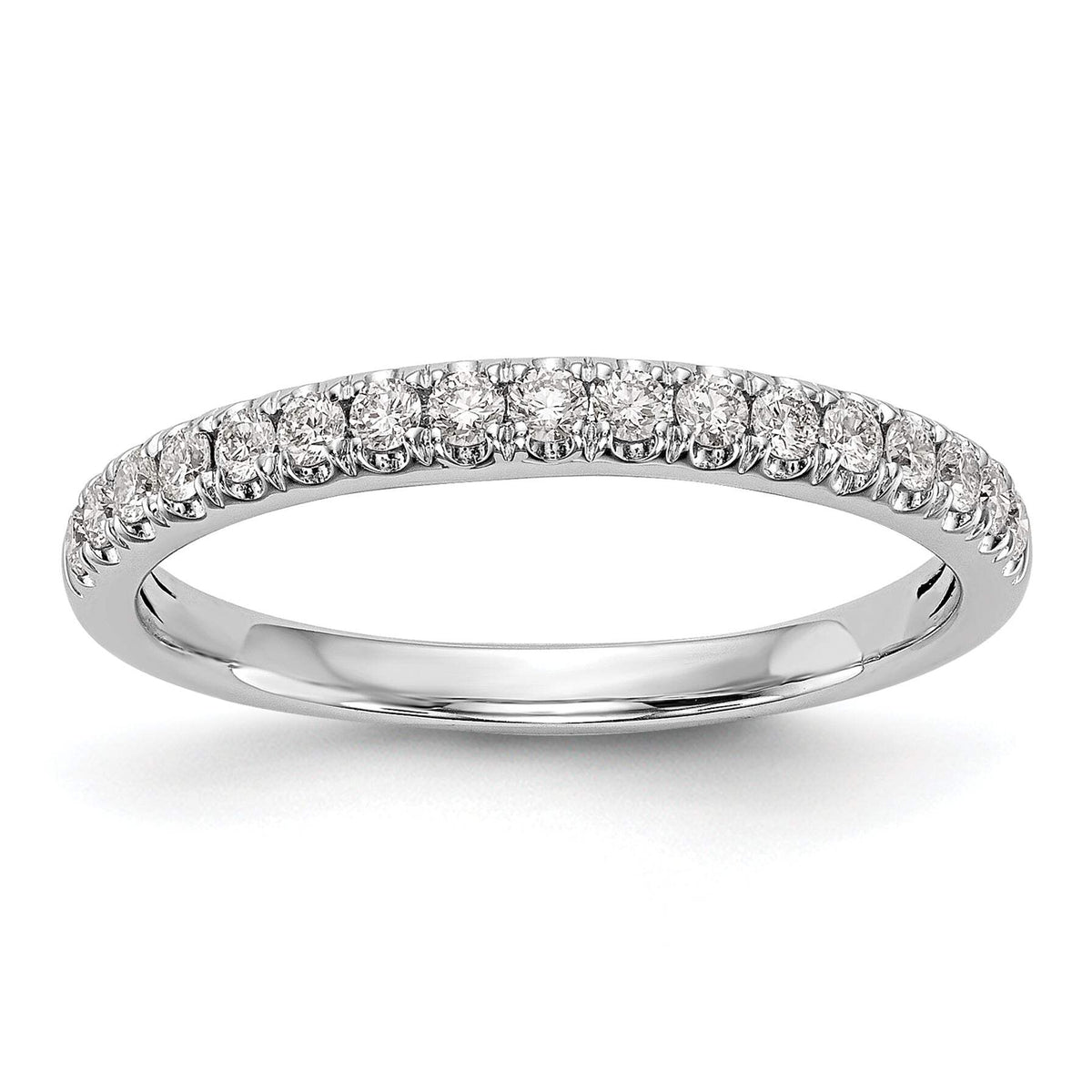 14k White Gold 3/8 carat Lab Grown Diamond VS/SI+ G+ Complete Band