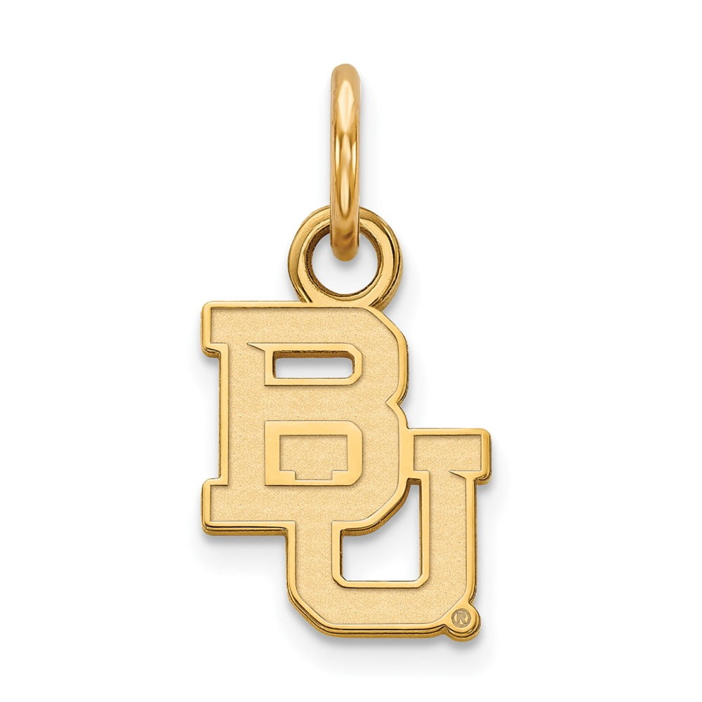 Logoart Sterling Silver Gp Baylor University Extra Small Pendant