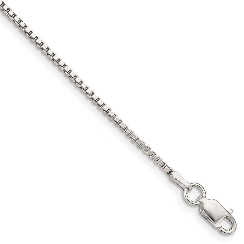 Sterling Silver 1.4mm Box Chain 7 inches