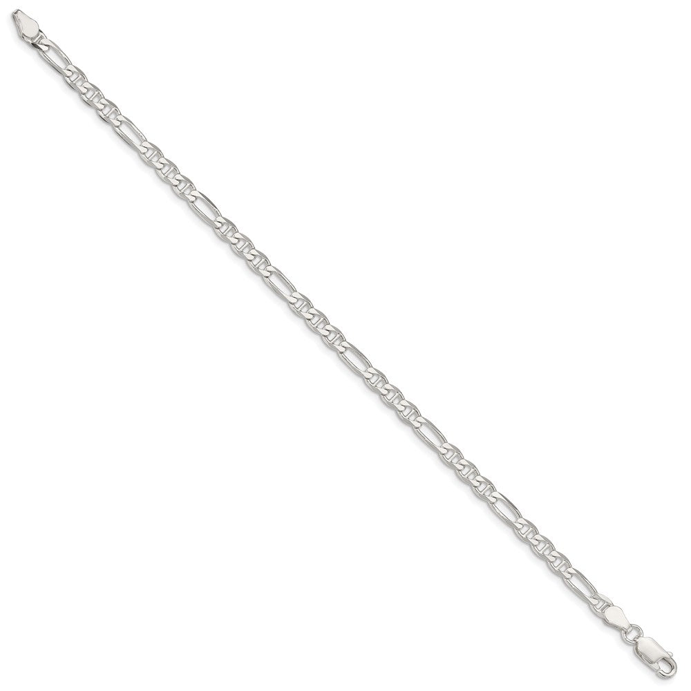 Sterling Silver 3.75mm Figaro Anchor Chain 7 inches
