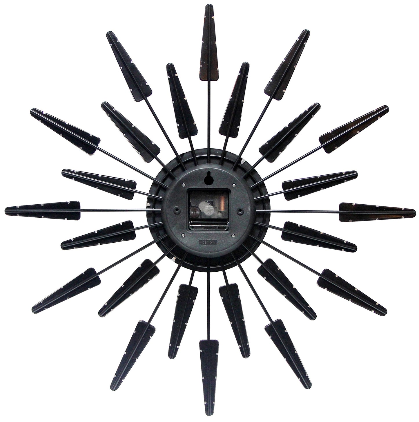 Infinity Instruments Satellite Starburst Mid-Century Modern Large 23 inch Wall Clock by - 23 x 2 x 23