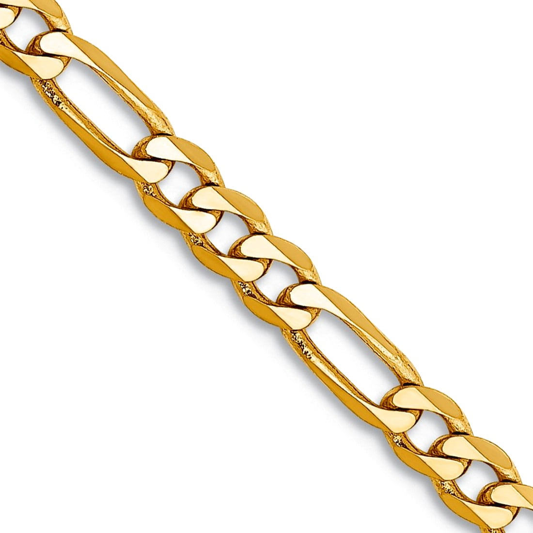 14K 30 inch 3mm Flat Figaro with Lobster Clasp Chain