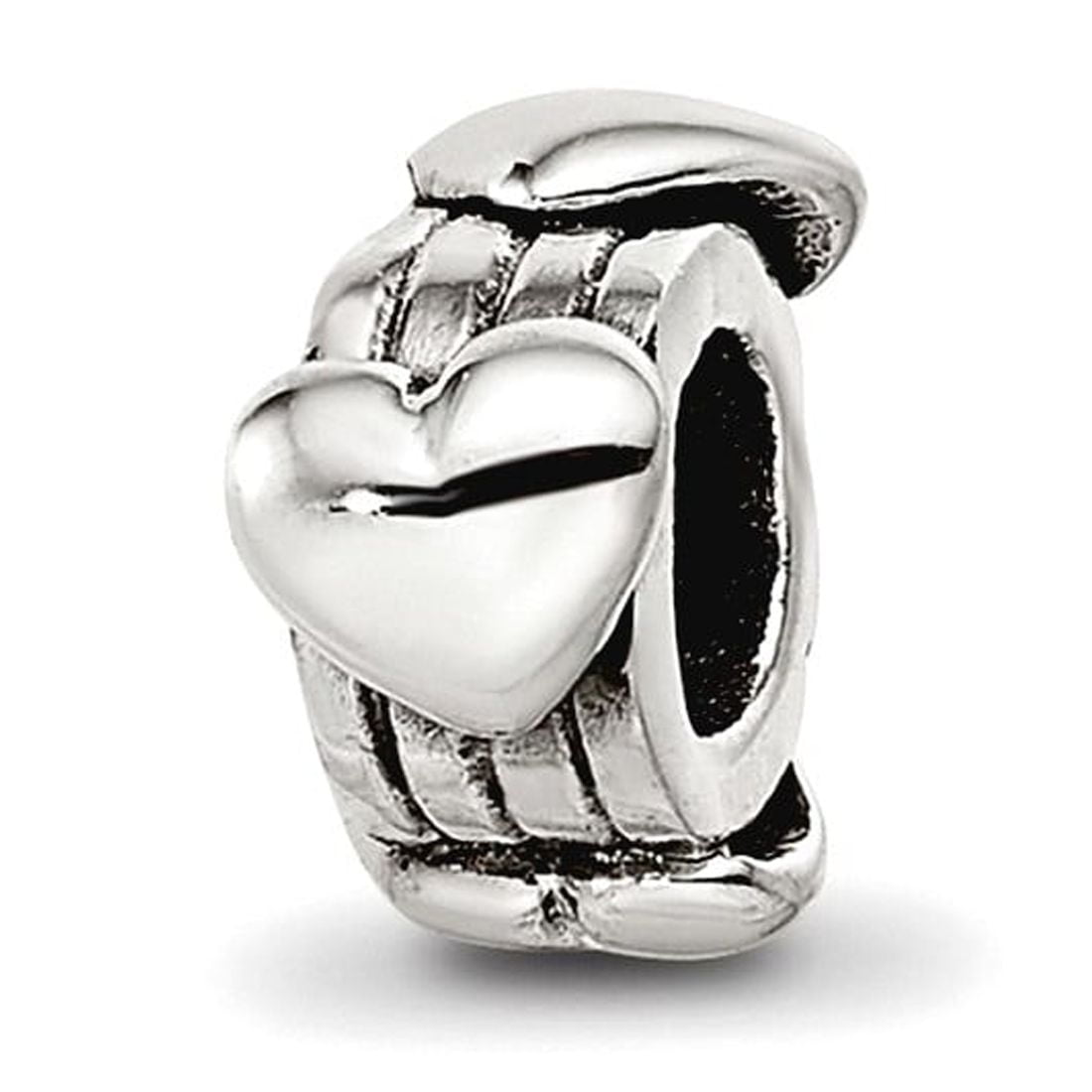 Sterling Silver Reflections Kids Hearts Bead