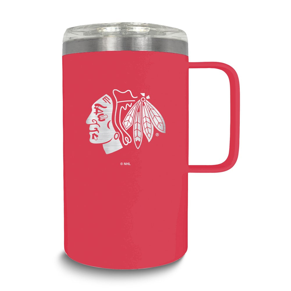 NHL Chicago Blackhawks Stainless Steel 18 oz. Hustle Mug with Lid