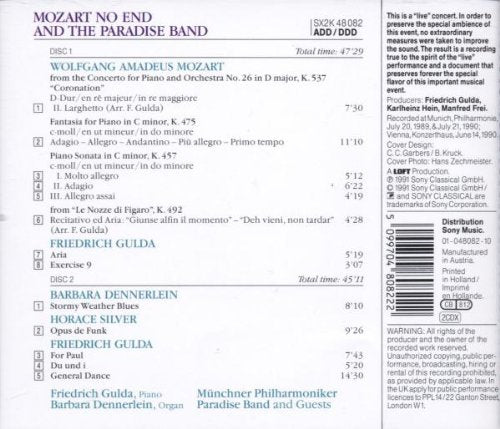 Mozart: No End and The Paradise Band