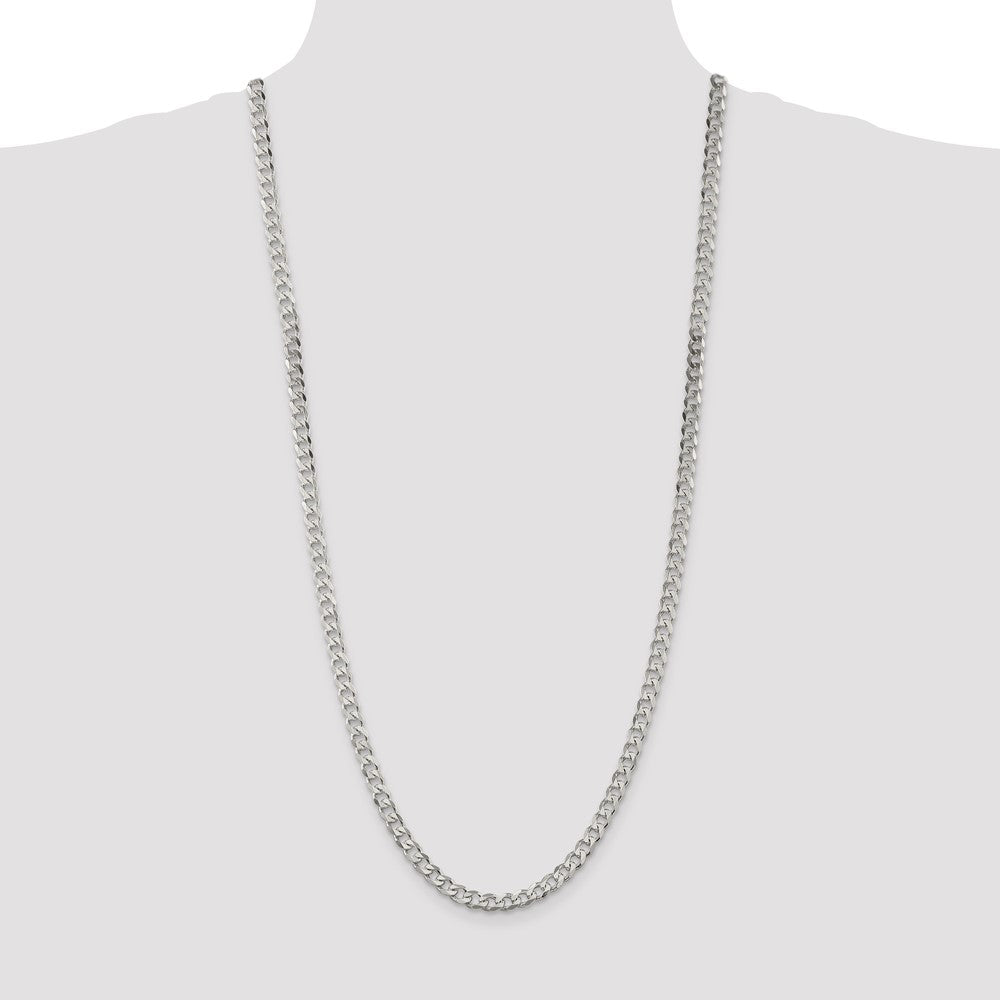 Sterling Silver 5.7mm Curb Chain 30 Inches
