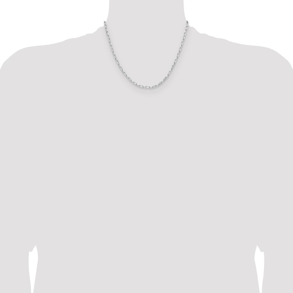 Sterling Silver Rhodium-plated 3.15mm D/C Forzantine Chain