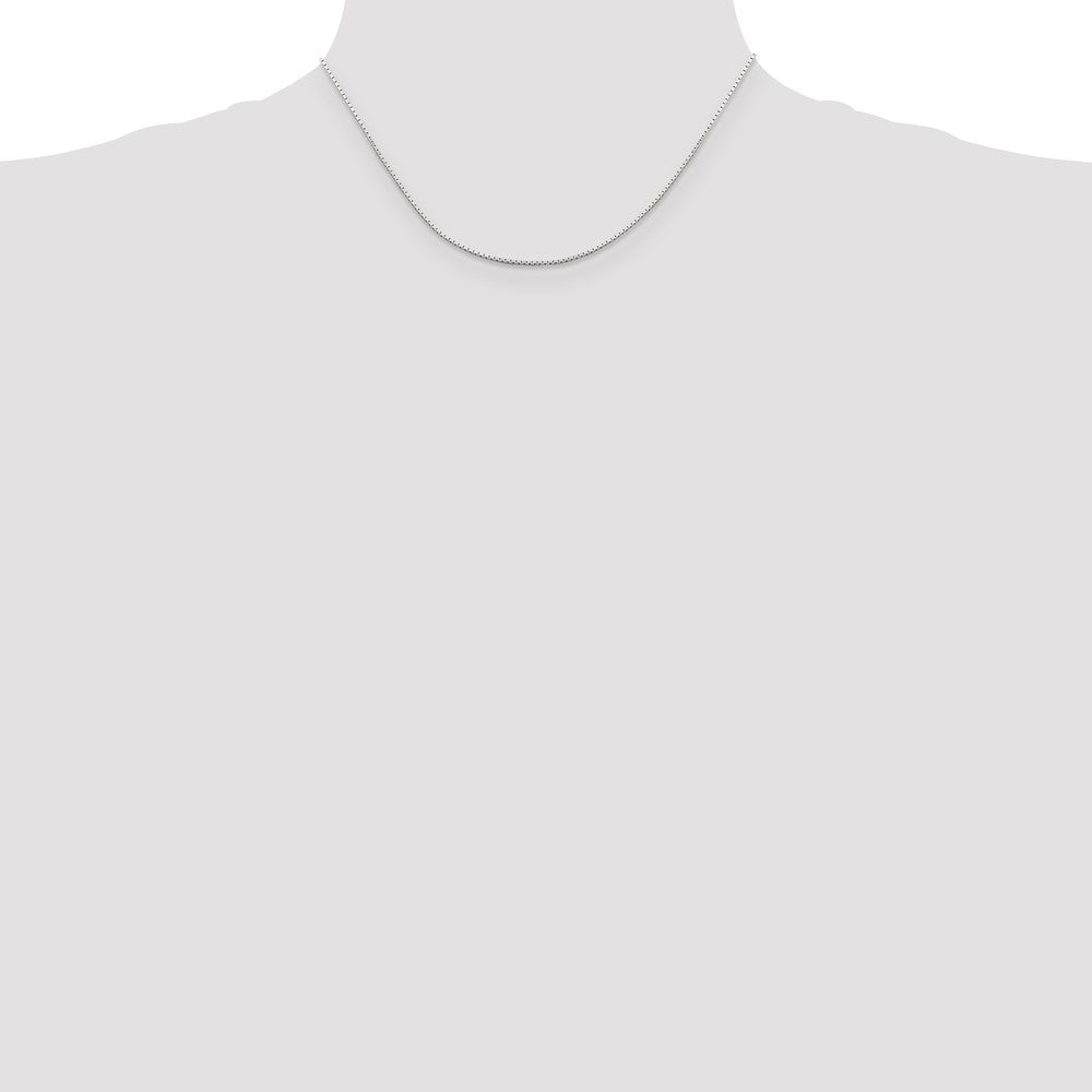 Sterling Silver 1mm Mirror Box Chain 16 Inches