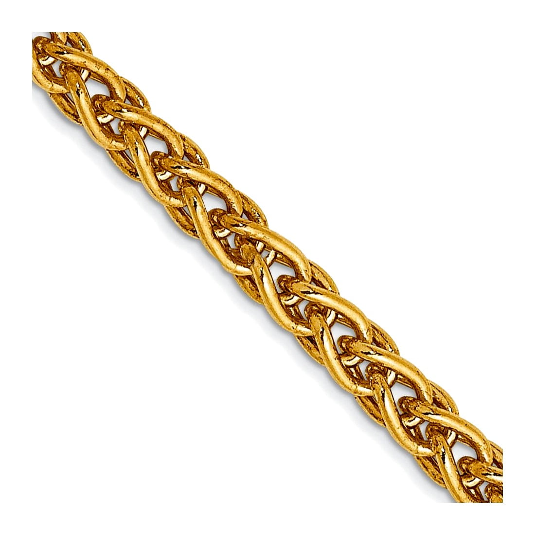 14K 18 inch 2.5mm Spiga with Lobster Clasp Chain