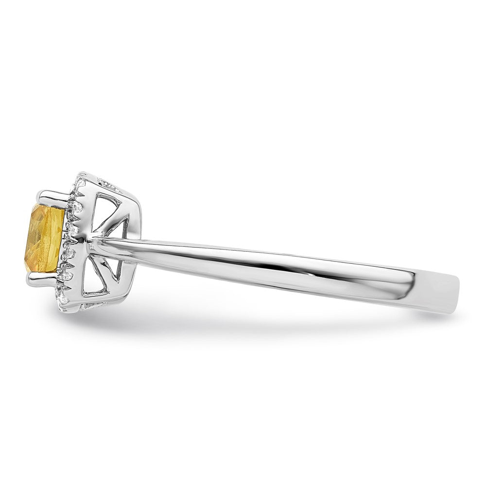 10kw ANT Citrine and Diamond Ring
