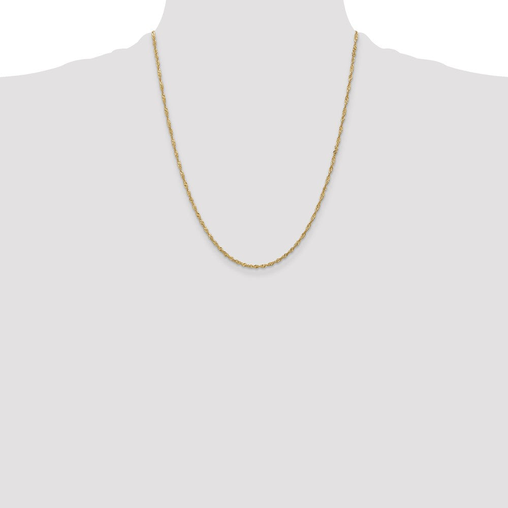 10k 1.7 mm Singapore Chain