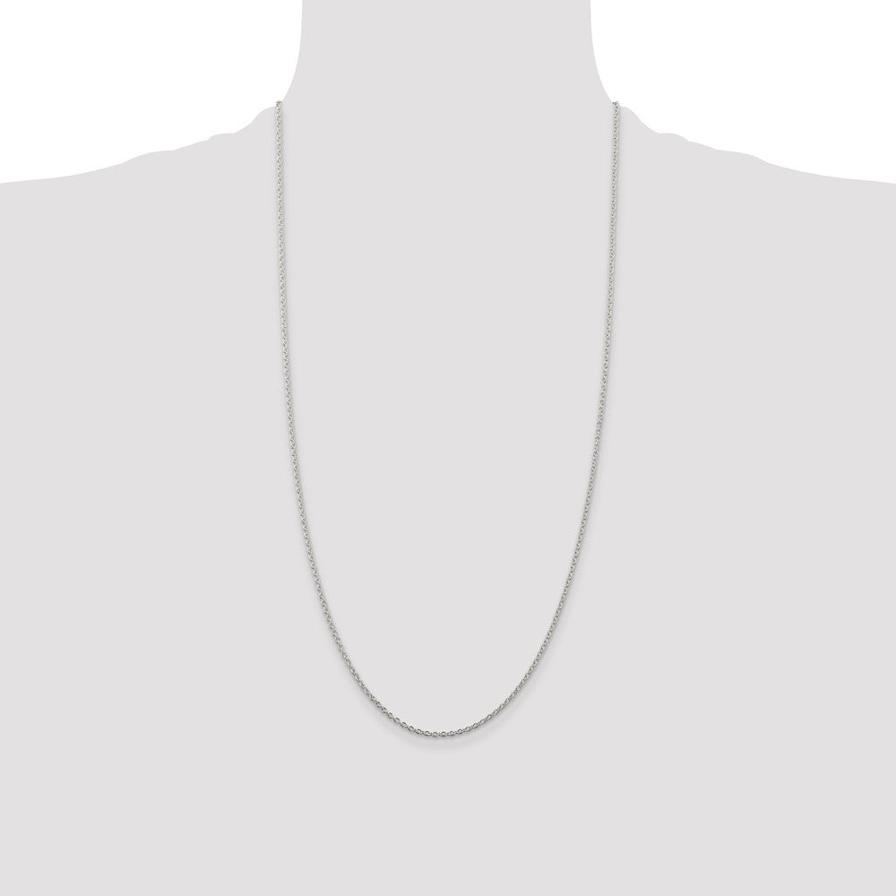 Sterling Silver 1.95mm Cable Chain 28 Inches