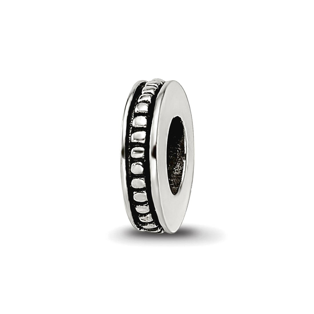 Sterling Silver Reflections Notched Spacer Bead