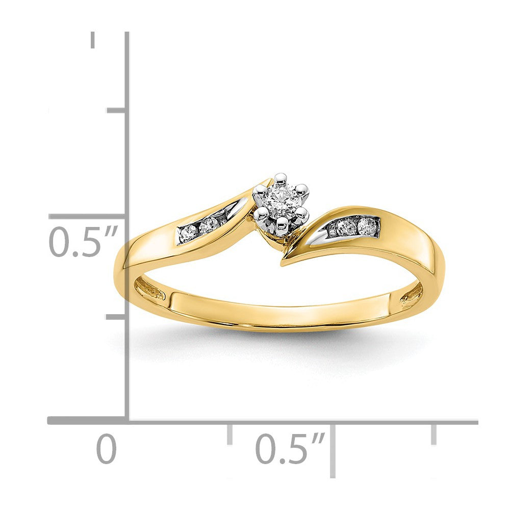 10K Diamond Promise Ring