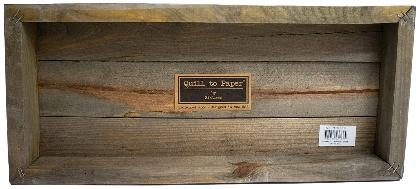 Rustic "Mr & Mrs" Wedding Wooden Boxed Sign (7" X 16" - Plank)