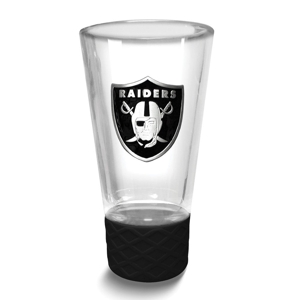 NFL Las Vegas Raiders Collectors 4 oz. Shot Glass with Silicone Base